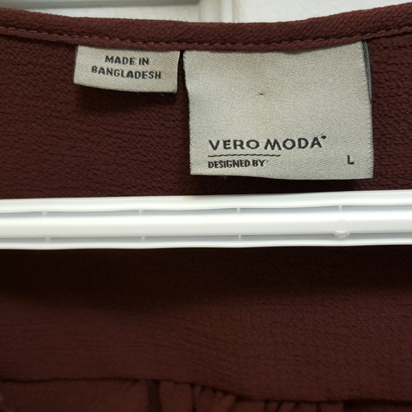 VERO MODA Long Sleeve Crepe Blouse - Picture 3 of 4